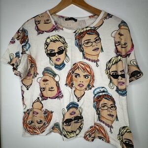 Zara Multicolor Graphic Women's Tee